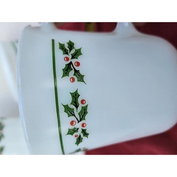 Other - Vintage Corning Ware Holly Berry Mugs Limited 1986 1987 Release Set of 4
